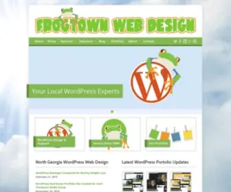 Frogtownwebdesign.com(Frogtown's North Georgia Web Design) Screenshot