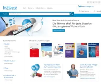 Frohberg.de(Online-Shop für Medizinische Fachbücher) Screenshot