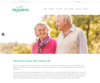 Frohsinn-AG.ch(Startseite) Screenshot