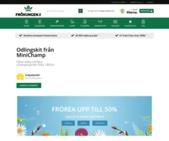 Frokungen.se(Nordens bredaste Frösortiment) Screenshot