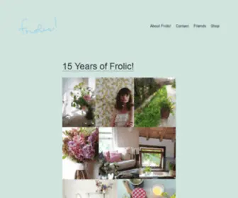 Frolic-Blog.com(Flowers all the time) Screenshot