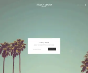 Frolicanddetour.com(FROLIC) Screenshot