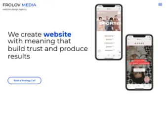 FrolovMedia.com(We help our clients) Screenshot