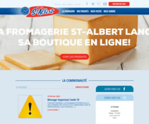 Fromage-ST-Albert.com(FROMAGERIE ST) Screenshot