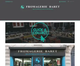 Fromageriebaret.fr(Fromagerie Baret) Screenshot