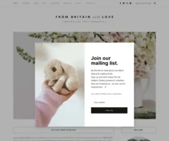 Frombritainwithlove.com(Our directory makes it easy for you to shop ethically made in Britain) Screenshot