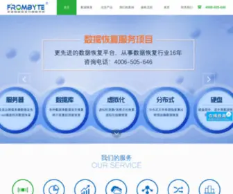 Frombyte.com(北亚数据恢复中心) Screenshot