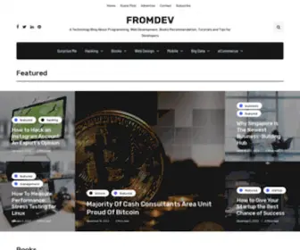 Fromdev.com(A Technology Blog About Programming) Screenshot