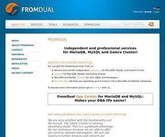Fromdual.com(Neutral and Vendor independent MariaDB) Screenshot
