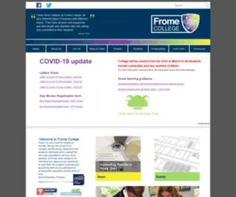 Fromecollege.org(Frome College) Screenshot