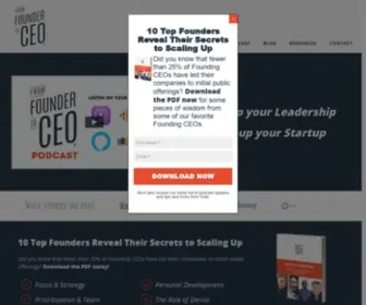 Fromfoundertoceo.com(From Founder to CEO) Screenshot