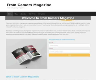 FromGamers.net(A new print gaming magazine) Screenshot