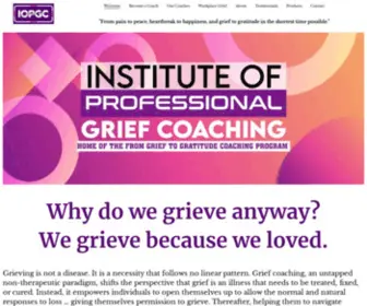 FromGrieftogratitude.com(Grief coach training and certification) Screenshot