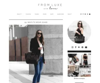 Fromluxewithlove.com(Fashion, Beauty & Lifestyle Blog) Screenshot