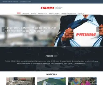 Fromm-Pack.cl(Zunchos de calidad para la Industria Chilena) Screenshot