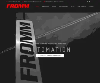 Frommautomation.com(FROMM Automatic Strapping Machines & Products) Screenshot