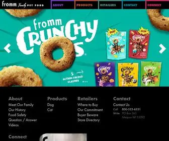 Frommfamily.com(A 5th Generation Family Owned & Operated Pet Food Company) Screenshot
