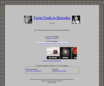 Fromnoahtohercules.com(Mankind's origin) Screenshot