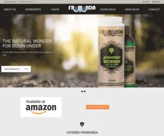 Fromonda.com(Natural Personal Care Products for Men) Screenshot