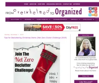 Fromoverwhelmedtoorganizedblog.com(From Overwhelmed to Organized) Screenshot