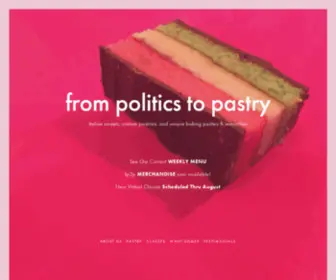 Frompoliticstopastry.com(From Politics to Pastry) Screenshot