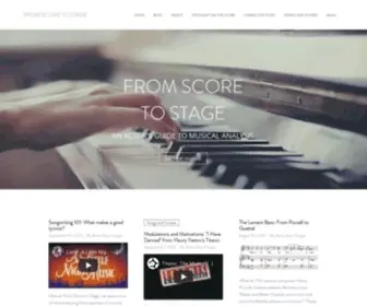 Fromscoretostage.com(Blog) Screenshot