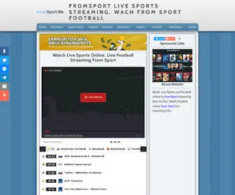 Fromsport.me(From Sport Live Streaming) Screenshot