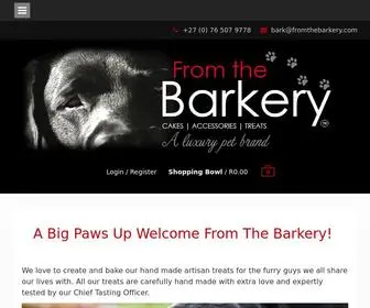 Fromthebarkery.com(From the Barkery) Screenshot