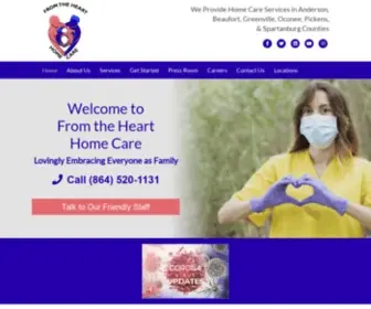 Fromthehearthomecaresc.com(Home care Greenville) Screenshot