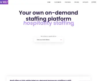 Fromwolf.com(On-demand Staffing & Shift Scheduling Software) Screenshot