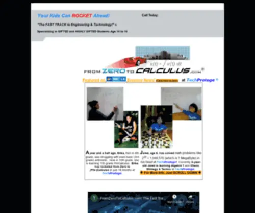 FromZerotocalculus.com(Home Page) Screenshot