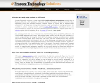 Fronseetechnology.com(Fronsee Technology Solutions) Screenshot