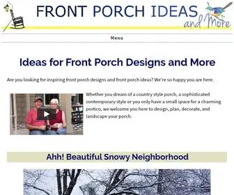 Front-Porch-Ideas-AND-More.com(Front Porch Designs and Front Porch Ideas to Jazz Your Home) Screenshot