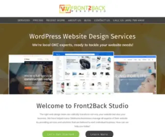 Front2Backstudio.net(Oklahoma City Web Design) Screenshot