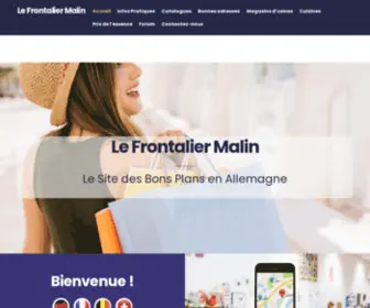 Frontalier-Malin.com(Le Frontalier Malin) Screenshot