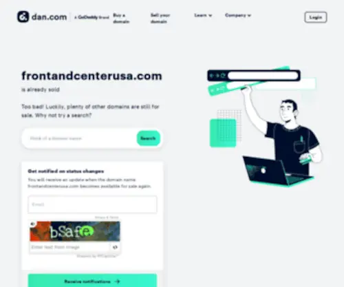 Frontandcenterusa.com(Buy and Sell Domain Names) Screenshot