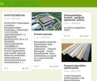 Frontcentrum.hu(Frontcentrum honlap) Screenshot