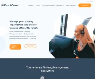 Frontcore.com(All-in-one training solution) Screenshot