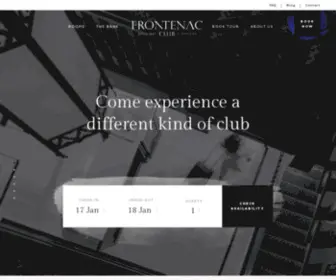 Frontenacclub.com(Frontenac Club) Screenshot