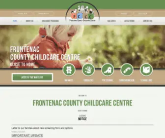 Frontenaccountychildcarecentre.ca(Frontenac County Childcare Centre) Screenshot