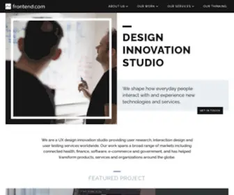 Frontend.com(Design Innovation Studio) Screenshot