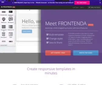 Frontenda.com(Snipped is a social code snippet sharing service) Screenshot