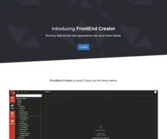 Frontendcreator.com(FrontEnd Creator) Screenshot