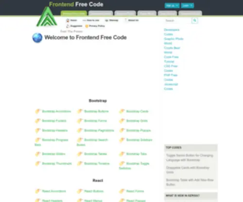 Frontendfreecode.com(Frontend Free Code) Screenshot