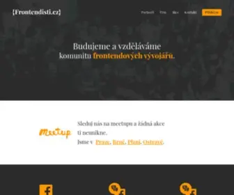 Frontendisti.cz(Minikonference webových designérů a vývojářů orientovaných na HTML) Screenshot