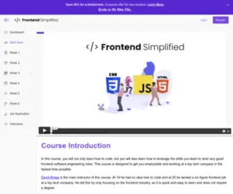 Frontendsimplified.com(Marketing Funnels Made Easy) Screenshot