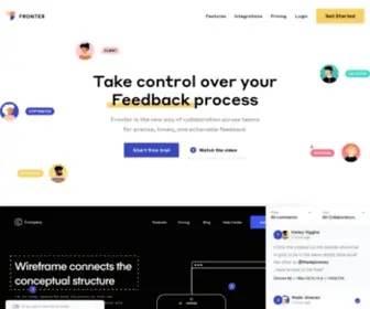 Fronter.io(The new way of collaboration across teams for precise) Screenshot