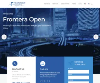 Fronteraopen.com(Frontera Open Inc) Screenshot