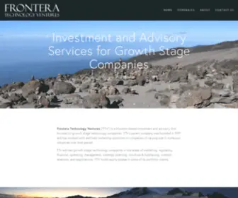 Fronteratechnology.com(Frontera Technology Ventures) Screenshot