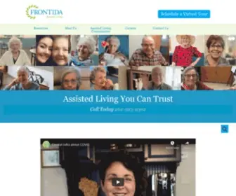 Frontidacare.com(Frontida Assisted Living) Screenshot